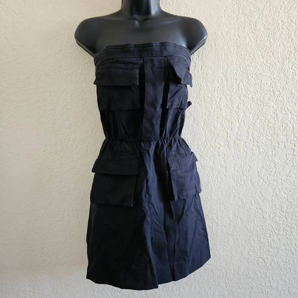 Alice + Olivia Strapless Cargo Dress